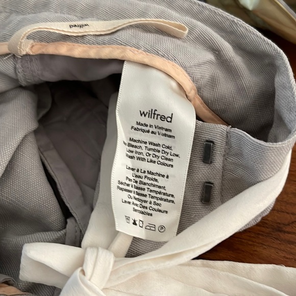 Aritzia Wilfred Allant Linen Pants - slate gray. Size 4 - Picture 8 of 11